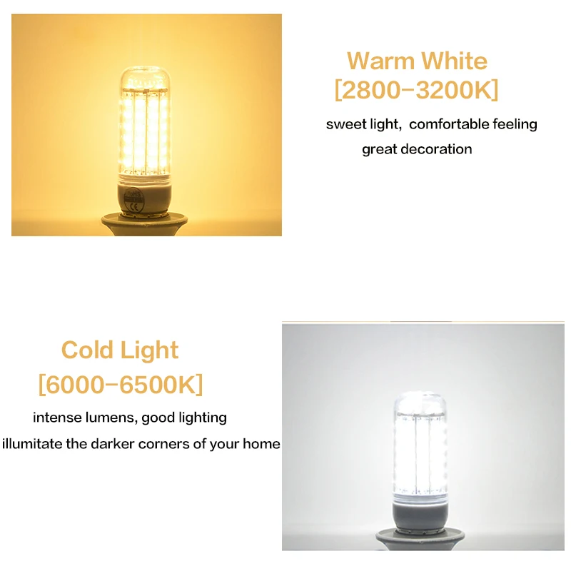 warm and cold white