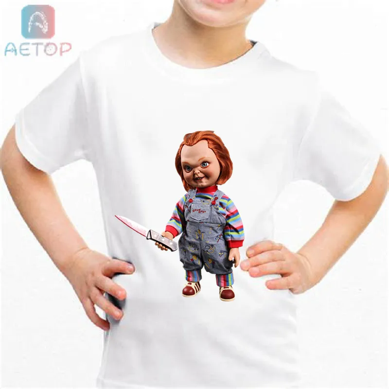 

NEW chucky b033 Kingdom Funny T-shirt Kids Baby Summer Cute Clothes Boys Girls Tops chucky T shirt