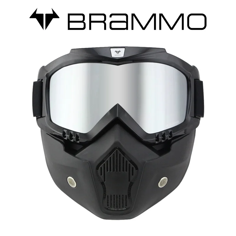 Genuine BRAMMO Vintage Harley goggles locomotive motorcycle helmet goggles glasses cross country mask mask