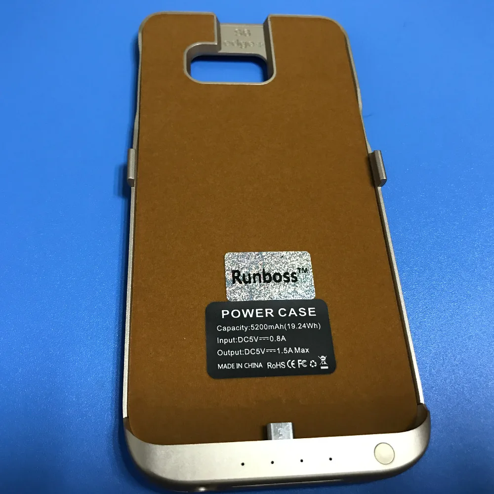 Для Samsung S6 Edge Plus Мощность случае runboss 5200 мАч внешнего резервного Мощность чехол для S6 Edge Plus