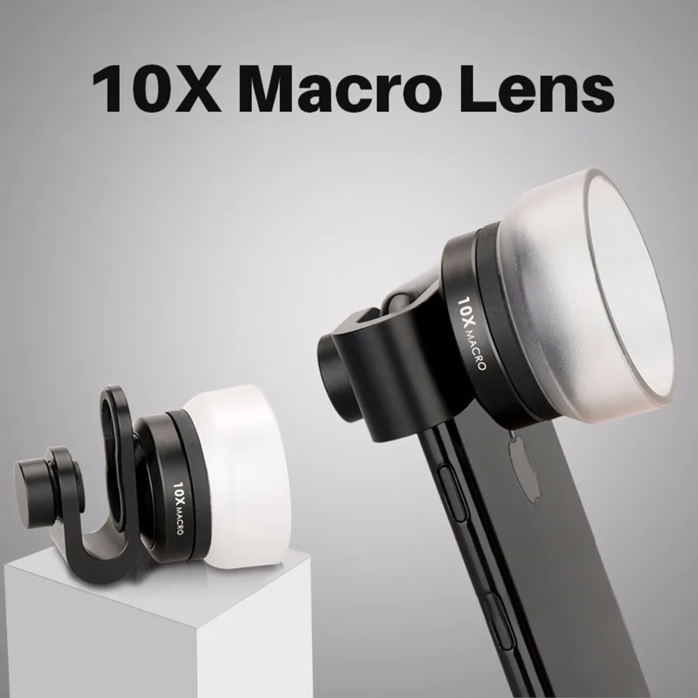 Universal Aluminium Super 10x Macro Clip on Cell phone Lens for iPhone