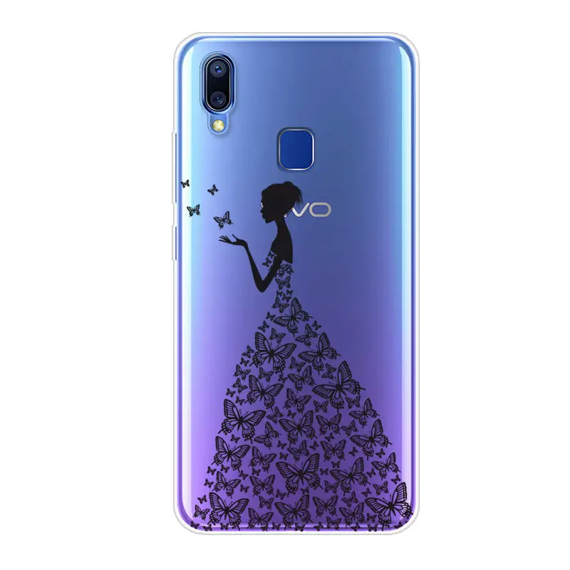 Vivo Y93 чехол VIVO Lite Женская задняя крышка Защитный Мягкий для Y93Lite Y 93 VivoY93 Y91i Y91