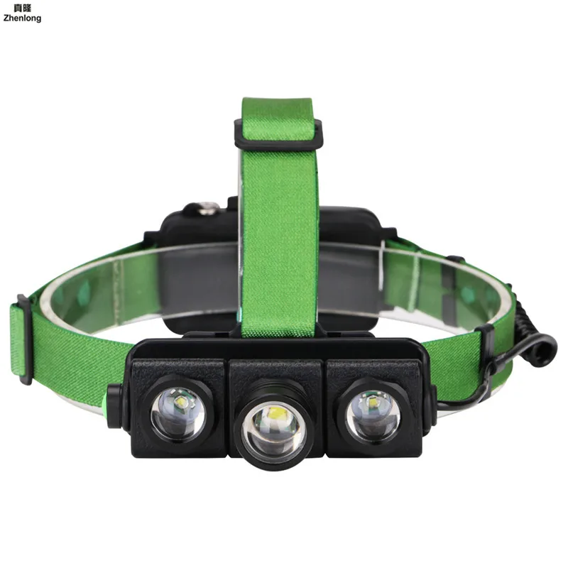 

LED Headlamp Independent Zoomable 3T6 Head Flashlight Torch Sensor Rechargeable Head Light Forehead Lamp Head Fishing Headlight