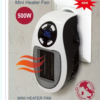 Настенный обогреватель 400 Вт теплым воздухом, Портативный Электрический тепловентилятор Ванная комната на колесах автодом Кемпер