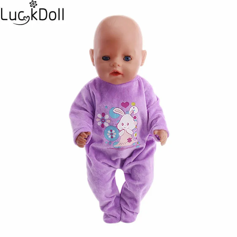 Luckydoll Повседневная кукольная Пижама подходит 18 дюймов Американский 43 см Кукла Одежда Аксессуары Детские лучшие рождественские подарки