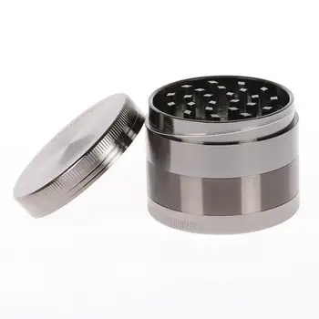 

Tobacco Herb Spice Grinder 4 Part Smoke Metal Chromium Crusher Gun color 50mm