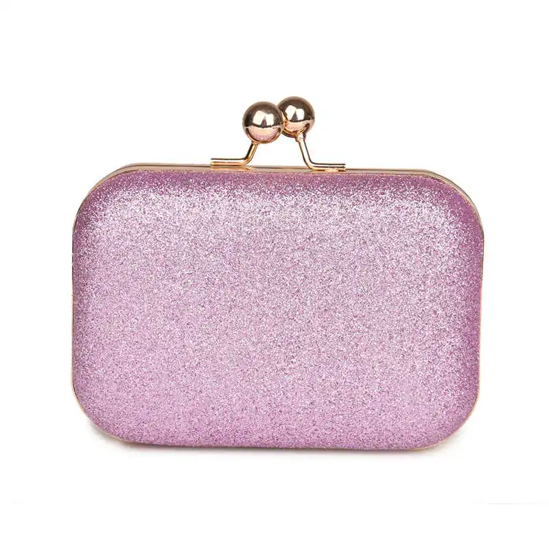 Luxy Moon Pink Pure Leder-Clutch, Vorderansicht