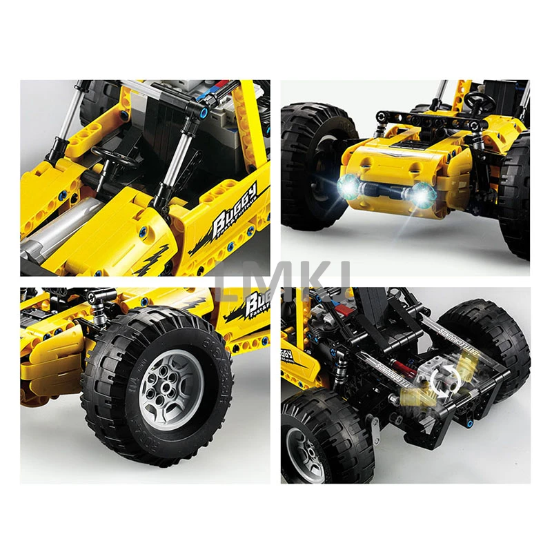 Technic внедорожный Радиоуправляемый автомобиль Набор Diy модель строительные блоки кирпичи игрушки для детей Подарки для мальчиков