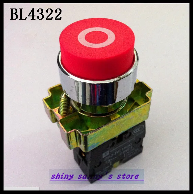 4 шт./лот BL4322 XB2-BL4322 1 NC моментальный красный указатель проекция нажатия |