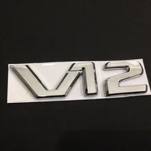 Хром и черный V12 эмблема R129 SL600 W140 S600