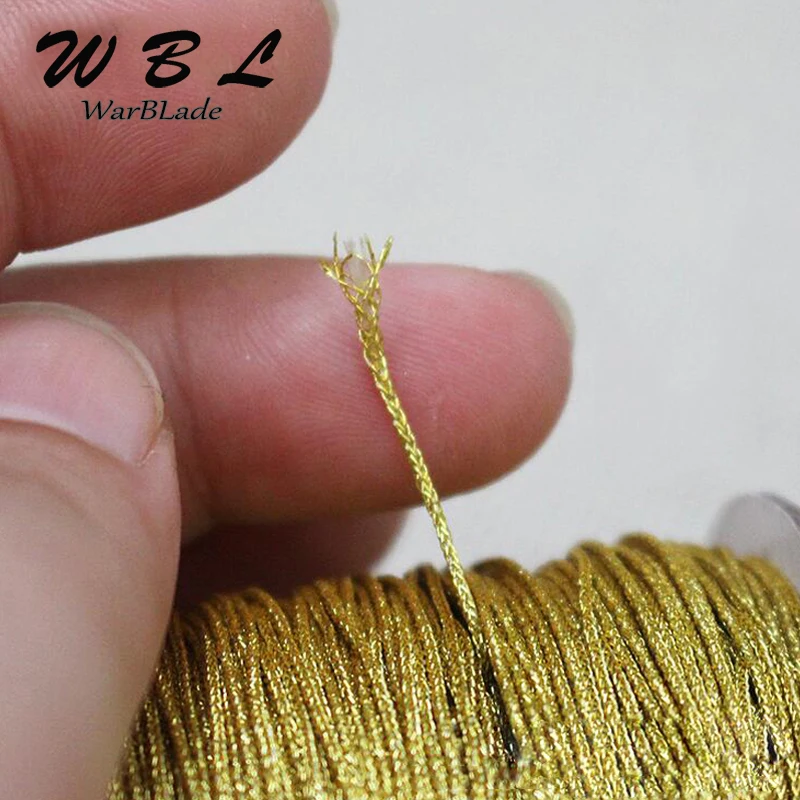 Jewelry Making Accessories 88m 0.8mm 1mm Gold and Silver Cord With Core  Nylon Cord Thread String Rope Bead DIY Braided Bracelet - AliExpress