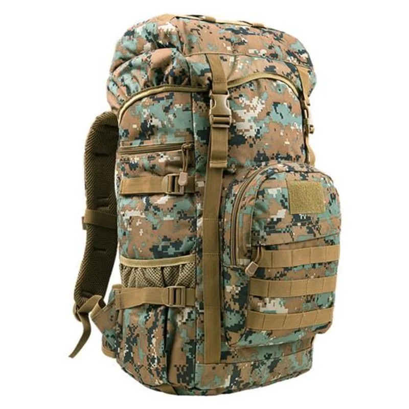 Для мужчин сумка нейлон водонепроницаемый рюкзак для путешествий, 50 литров большой емкости военный камуфляж high-end wo Для мужчин 17-дюймовый ноутбук сумка - Цвет: Digital jungle