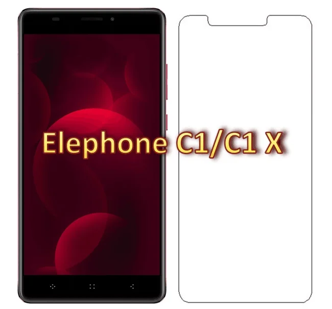 

For Elephone C1 Tempered Glass 9H 2.5D Premium Screen Protector Film For Elephone C1X 5.5" Explosion - proof glass film