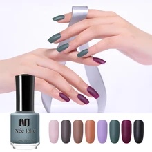 NEE JOLIE матовый лак для ногтей Красный Зеленый Фиолетовый лак для ногтей чистый лак для ногтей маслянистый лак для ногтей 23 Цвета