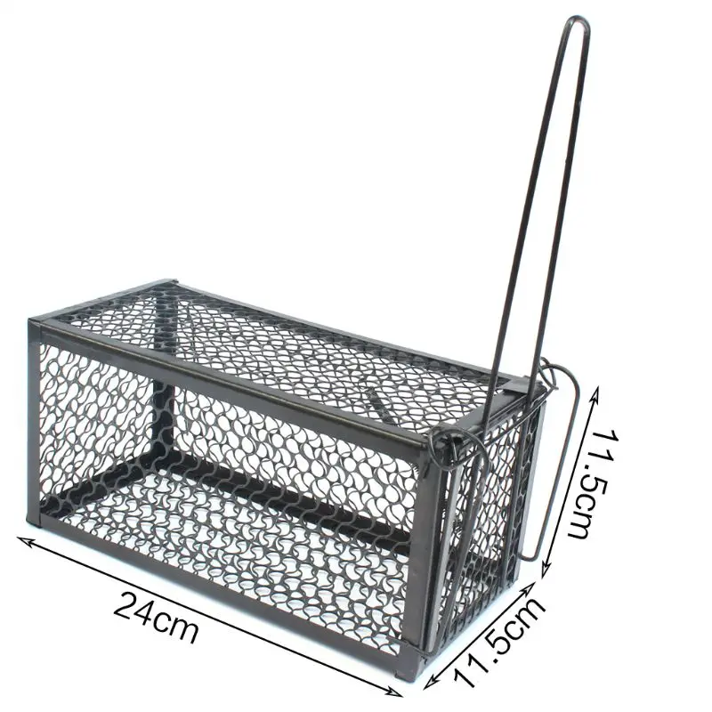 Крыса ловушка вредителей контрольная клетка гуманный черный живой животный ловушка без яда мышь ловли инструмент для дома кухня склад