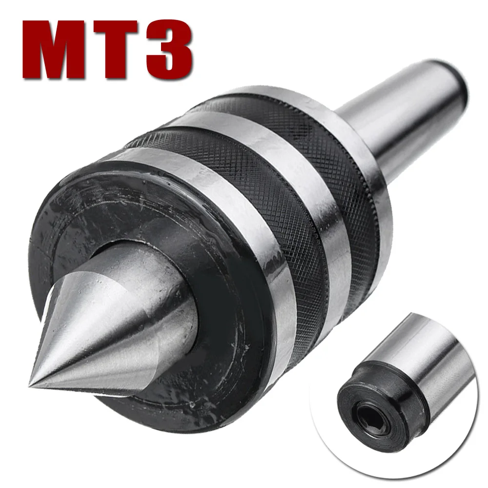 

Milling Live center Turning Morse Triple bearing CNC Lathe Metalworking Replacement Accessory Cone Active MT3 Holder