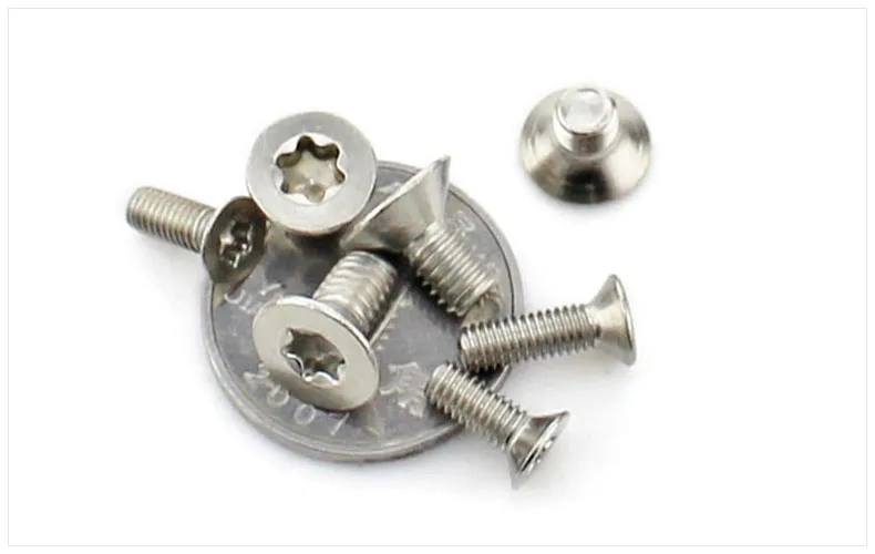1000 шт./лот M2.5 * 6 Torx потайная головка винт из нержавеющей стали|steel jar|steel wire reinforced