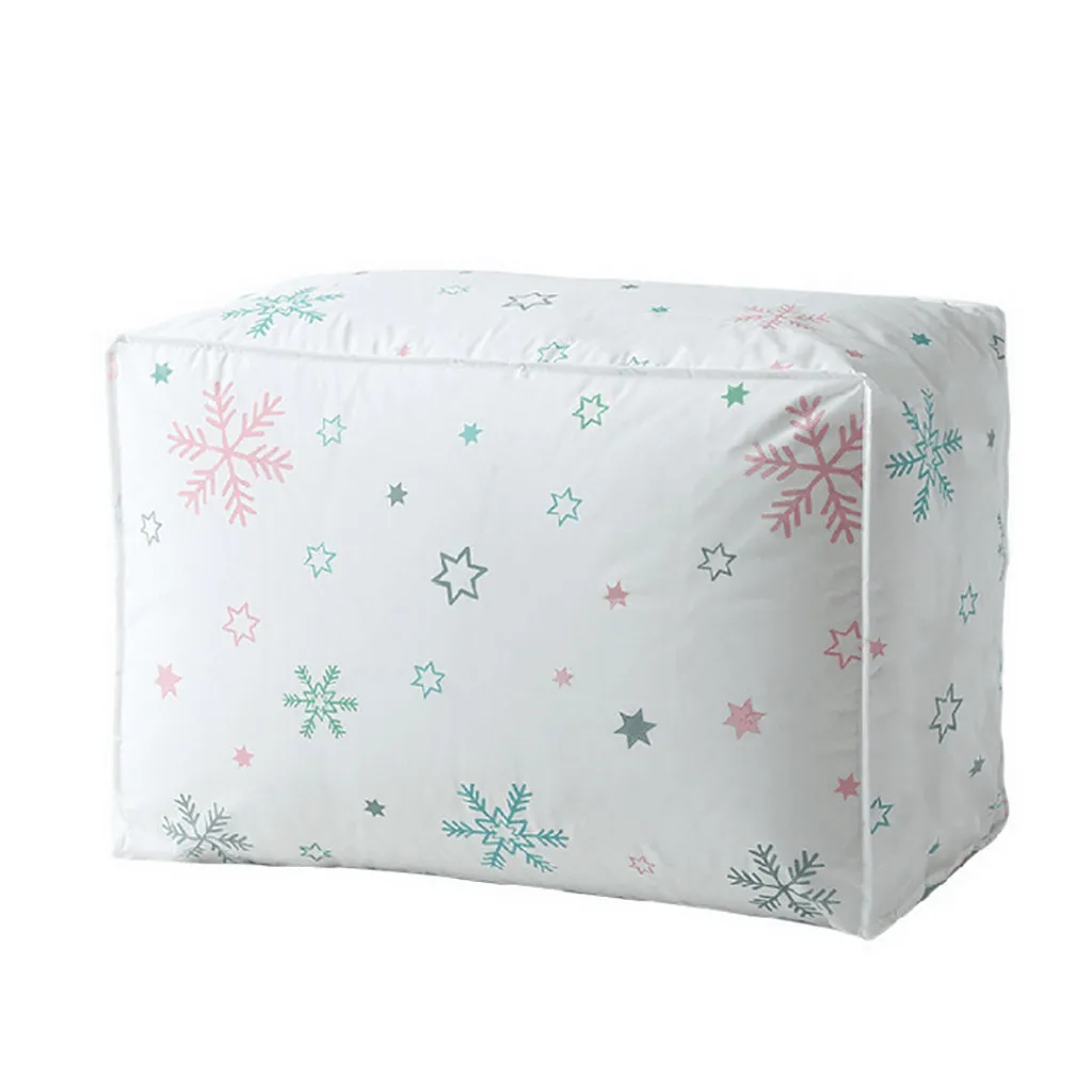 Foldable Storage Bag Clothes Blanket Quilt Closet Sweater Organizer Box Pouches Printed quilt bag quilt bag A30313