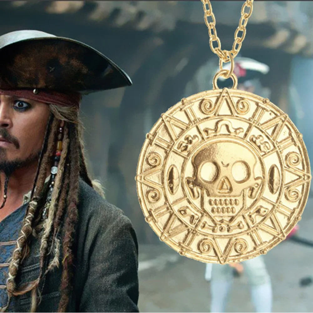 Пираты Карибы ацтекская монета ожерелье кулон аксессуары для косплея