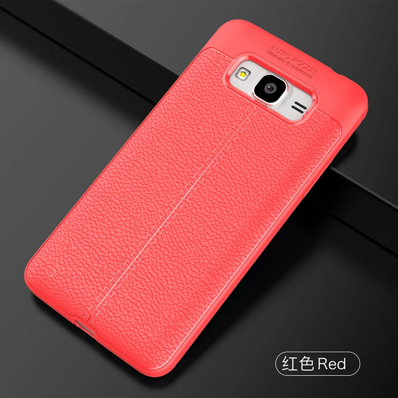 XinWen Роскошный чехол для телефона для Samsung Galaxy J5 j500 J500F YC955 силиконовый чехол etui, чехол, мягкий кожаный из ТПУ с узором - Цвет: red