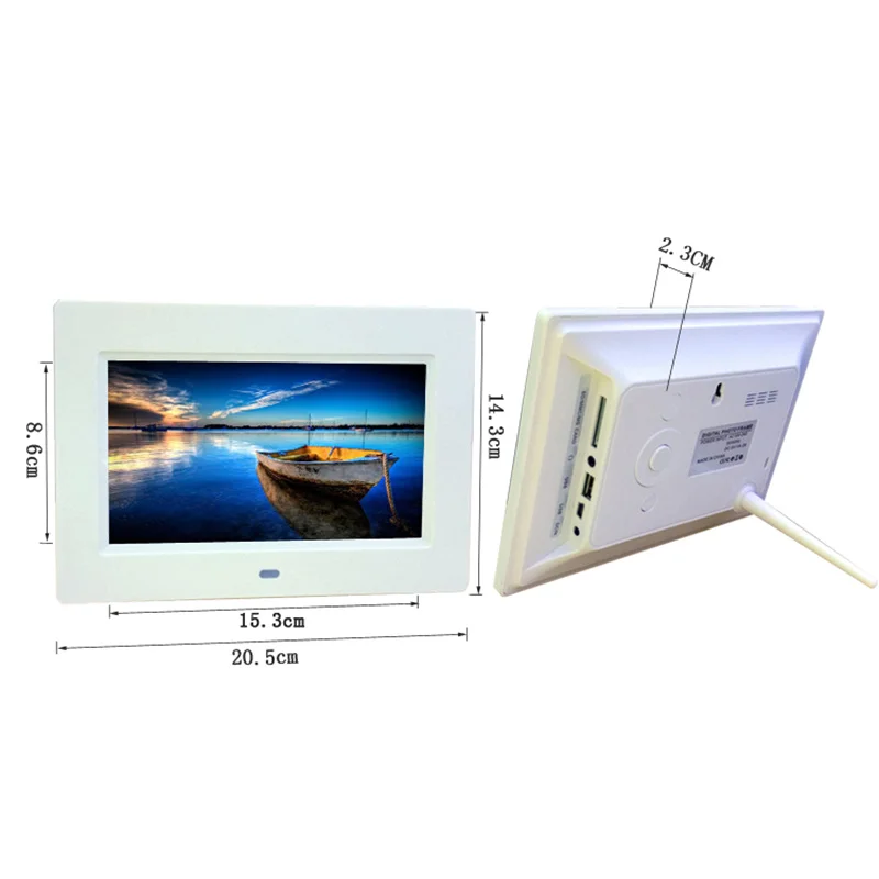 7 дюймовый светодиодный Подсветка HD 800*480 полный Функция цифровая фоторамка