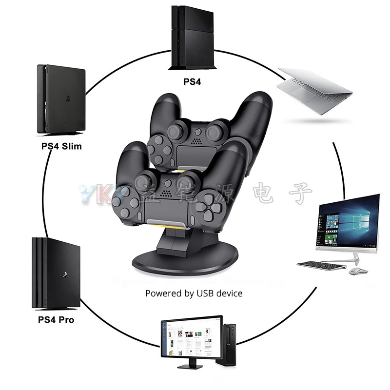 Для playstation 4 PS4/PS4 PRO/Slim контроллер Зарядное устройство Док станция Держатель база с