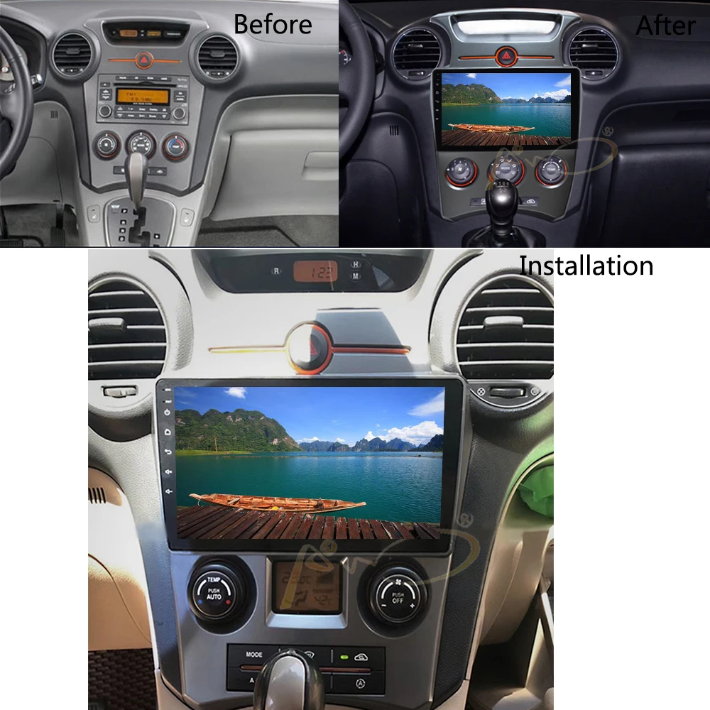  Android 8.1 Car Radio GPS Unit Vehicle Navi for Kia Carens 2007-2011 Car Stereo Auto/Manual Multime