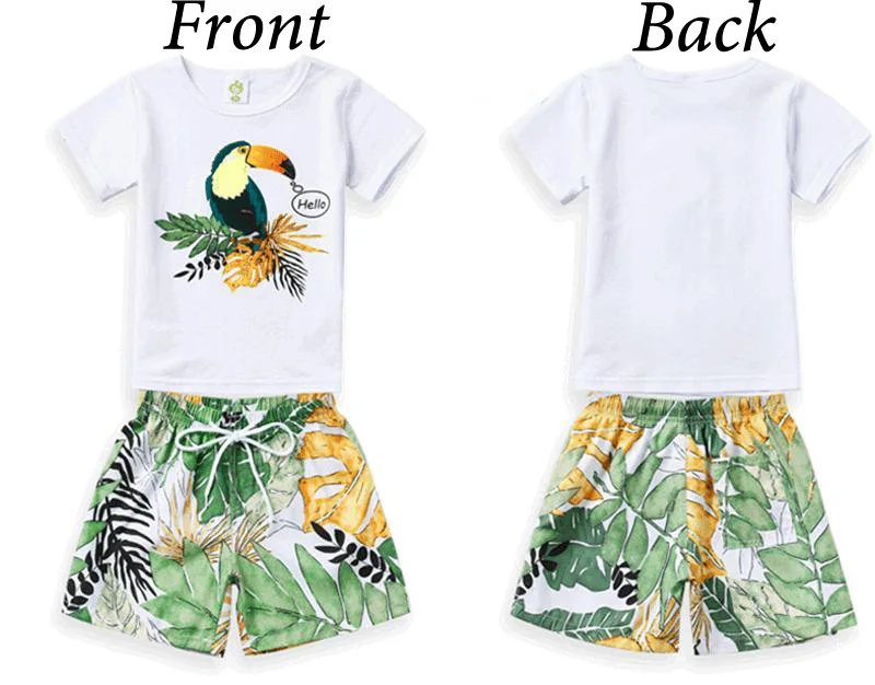 Одинаковые комплекты для семьи; пляжное платье с птицами для мамы и дочки; летняя футболка для папы и сына+ брюки; одежда для детей