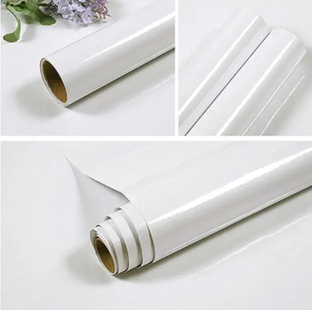 

Vinyl Self Adhesive Wallpaper Roll for Furniture Bathroom Kitchen Cabinet PVC Contact Paper Sticker Wardrobe Door Wall Stickers