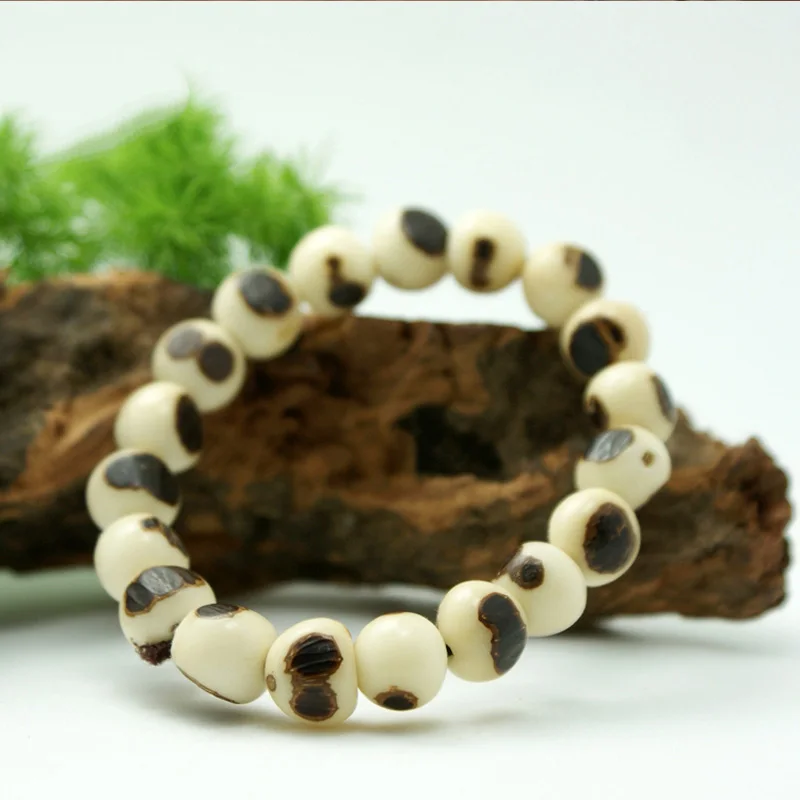 Tibetan Buddhist Natural Buddha Bodhi Eye Prayer Beads Bracelet Rosary