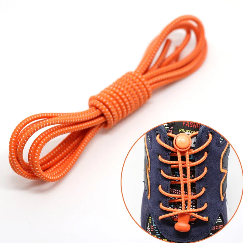 EPHER эластичные самофиксирующиеся шнурки эластичные шнурки без завязок для бега, бега, триатлона, спорта, фитнеса, тренировок - Цвет: orange