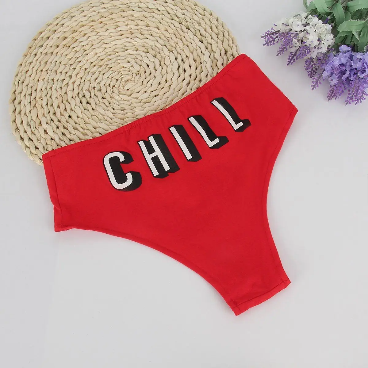 Sexy Women Panties Briefs Letter Underwear Knickers Lingerie Thongs V String Bottom Brazilian Intimates Calcinhas Feminina Red