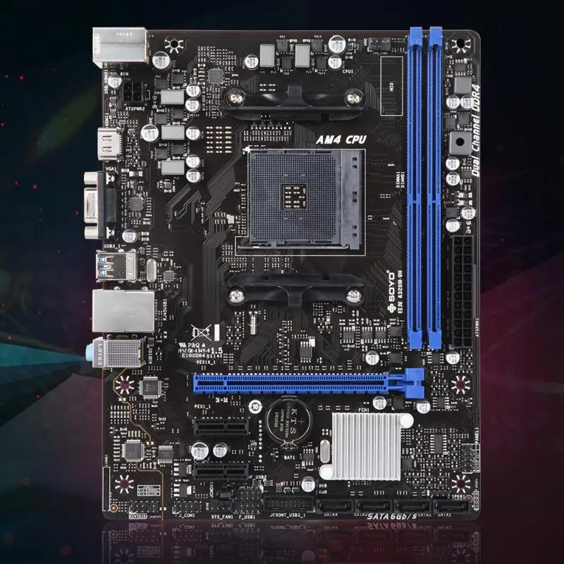 

Motherboard A320M AM4 AMD Ryzen for AMD Desktop Mainboard Dual Channel DDR4 32GB Memory 2800 3000 3200 SATA 3.0 A320M-VH M-ATX