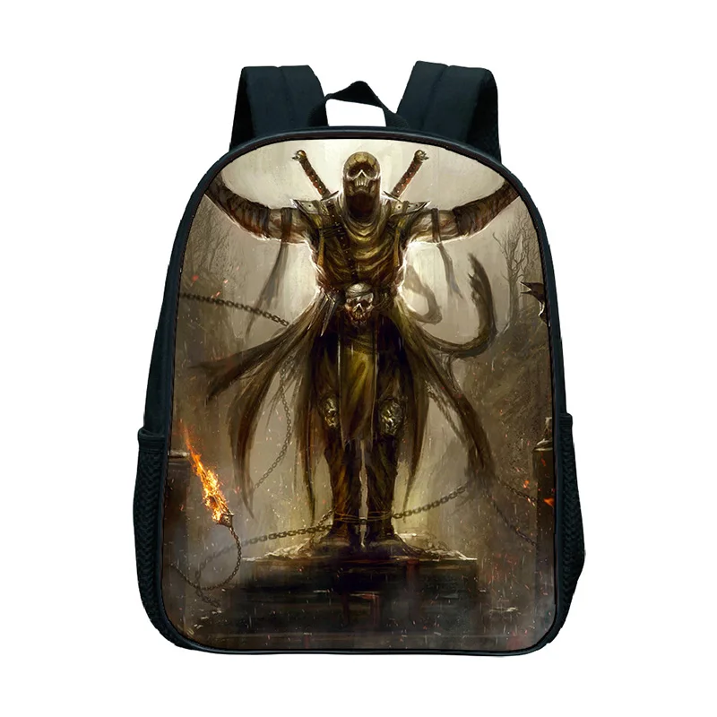 Скорпион в mmoral Kombat X маска школьные сумки для детей мини книга Mochilas красивый узор для малышей детский сад рюкзак - Цвет: 8