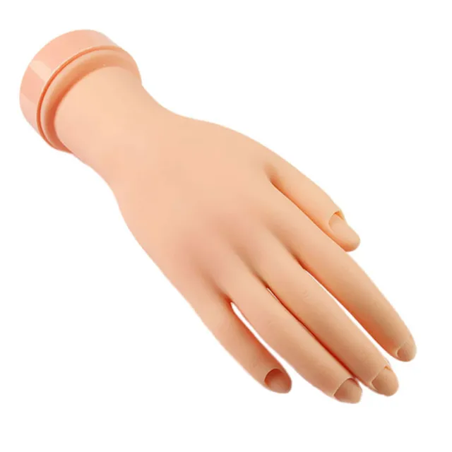 Pretty Flexible Soft Plastic Flectional Mannequin Model Hand Nail Pretty Flexible Soft Plastic Flectional Mannequin Model Hand Nail Art Practice Tool 1pcs