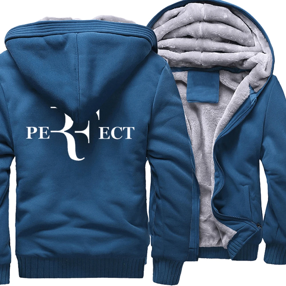 perfect Camouflage long sleeve jackets winter new man's sportswear hoodies keep warm wool liner tracksuits men thick coats - Цвет: lake blue