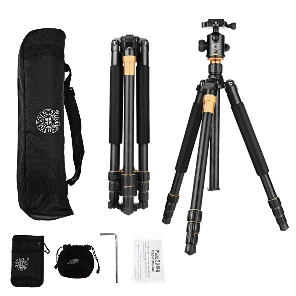 

QZSD Q999 tripod portable aluminum alloy Aluminum Alloy tripod for SLR Camera Tripod Ball Head monopod Ballhead chargeable