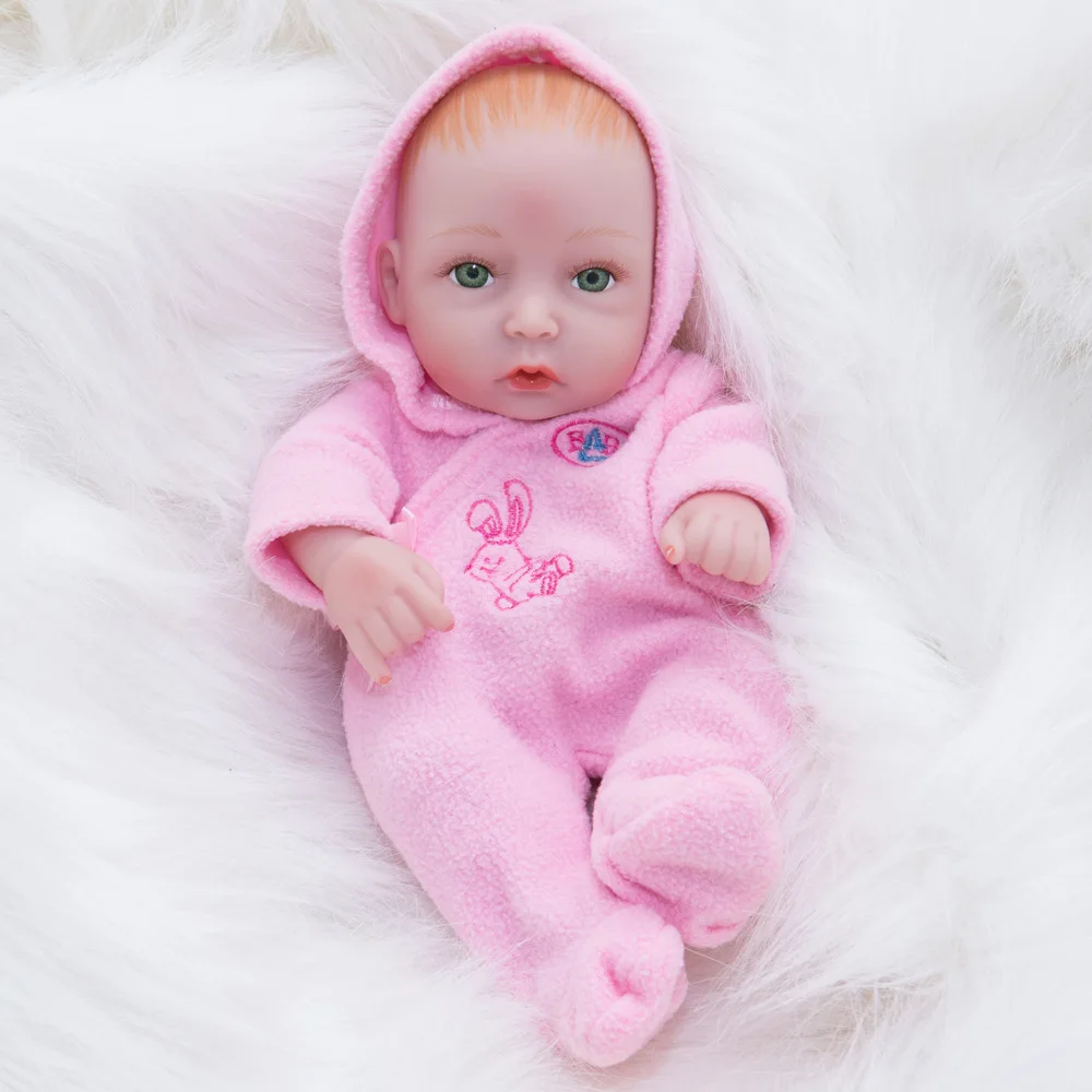 

10" Full Silicone Body Doll Educational Lifelike Reborn Baby Dolls Silicone Reborn Realistic New Baby Doll Birthday Xmas gift