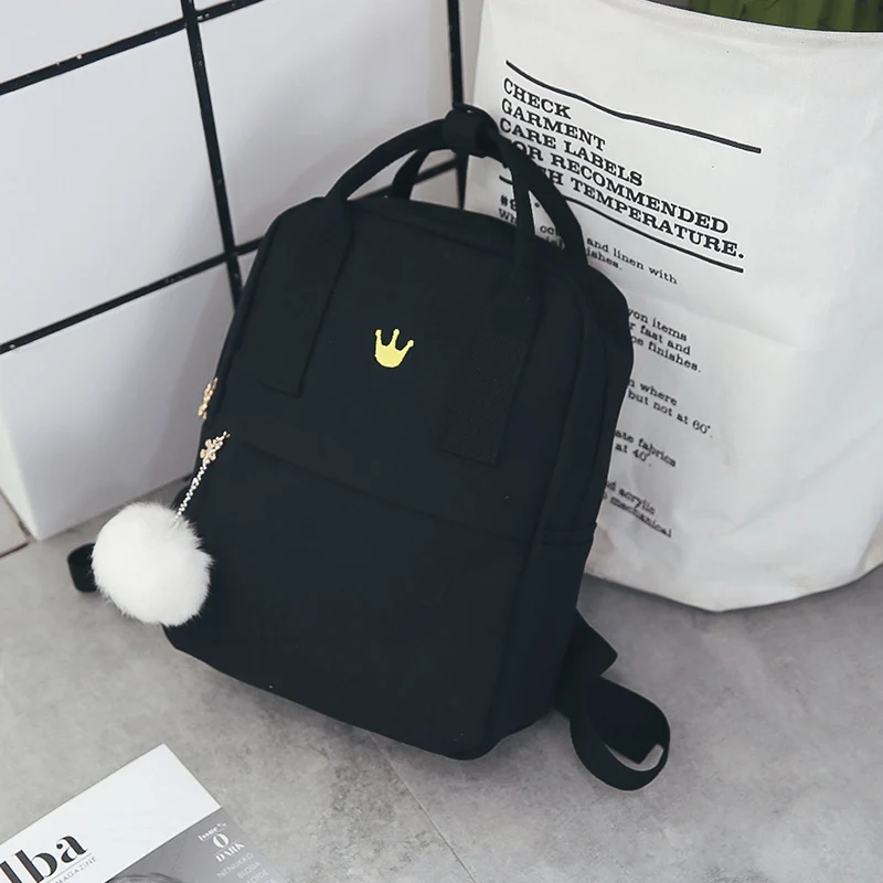 JANESPRI Canvas Backpack Preppy Style School Bags for Teenage Girls Fashion Women Backpack Cute Back Pack Student Bags 4 Colors (37)