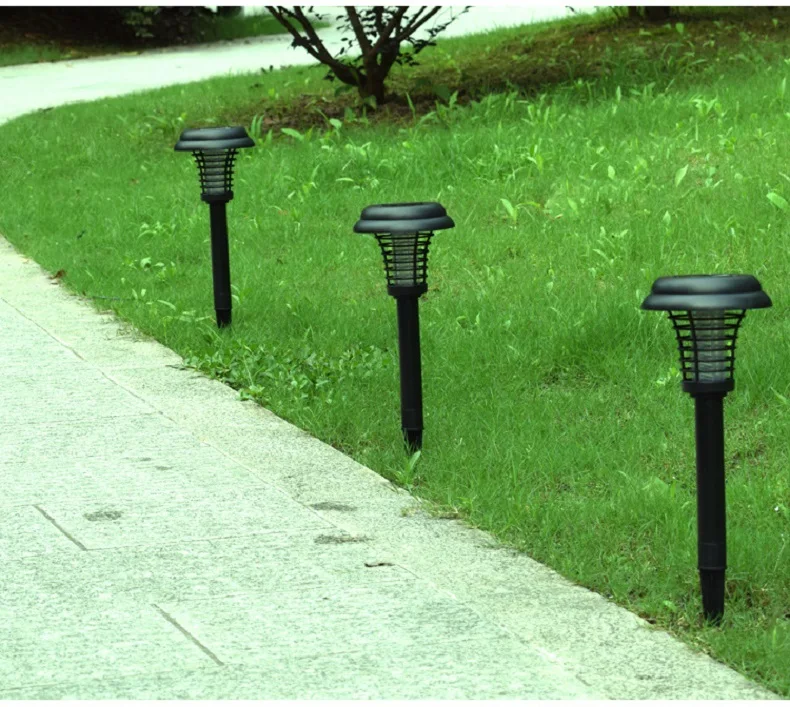 Solar Powered LED Light Mosquito Repellent Pest Bug Zapper Insect Killer Lamp Garden Outdoor Supplies Mosquito killer Light