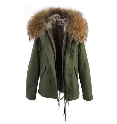 Американский стиль, зимняя модная повседневная куртка с капюшоном из натурального меха енота на толстой подкладке, джинсовые пальто, куртки, женские парки, бренд - Цвет: C8