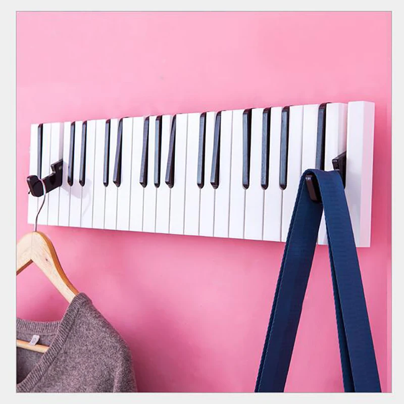 Высокое качество маленький дом вешалка в виде клавиш пианино Цвет стены декоративная стойка вешалка настенная подставка Цвет вешалка в