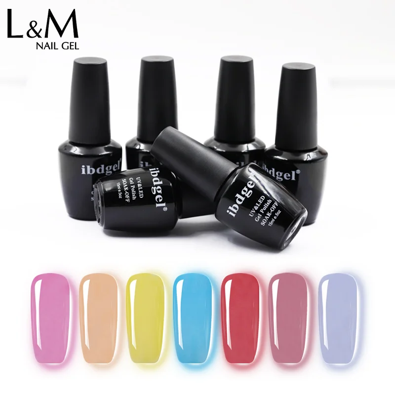 ibdgel 3 pcs UV Gel Glass Polish Soak Off Perfect Summer Translucent