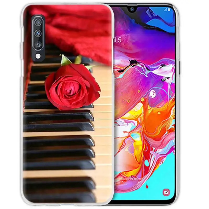 Чехол I Love Piano Music для samsung Galaxy A50 A70 A20e A40 A30 A20 A10 A8 A6 Plus A9 A7 жесткий прозрачный чехол для телефона из поликарбоната - Цвет: 03