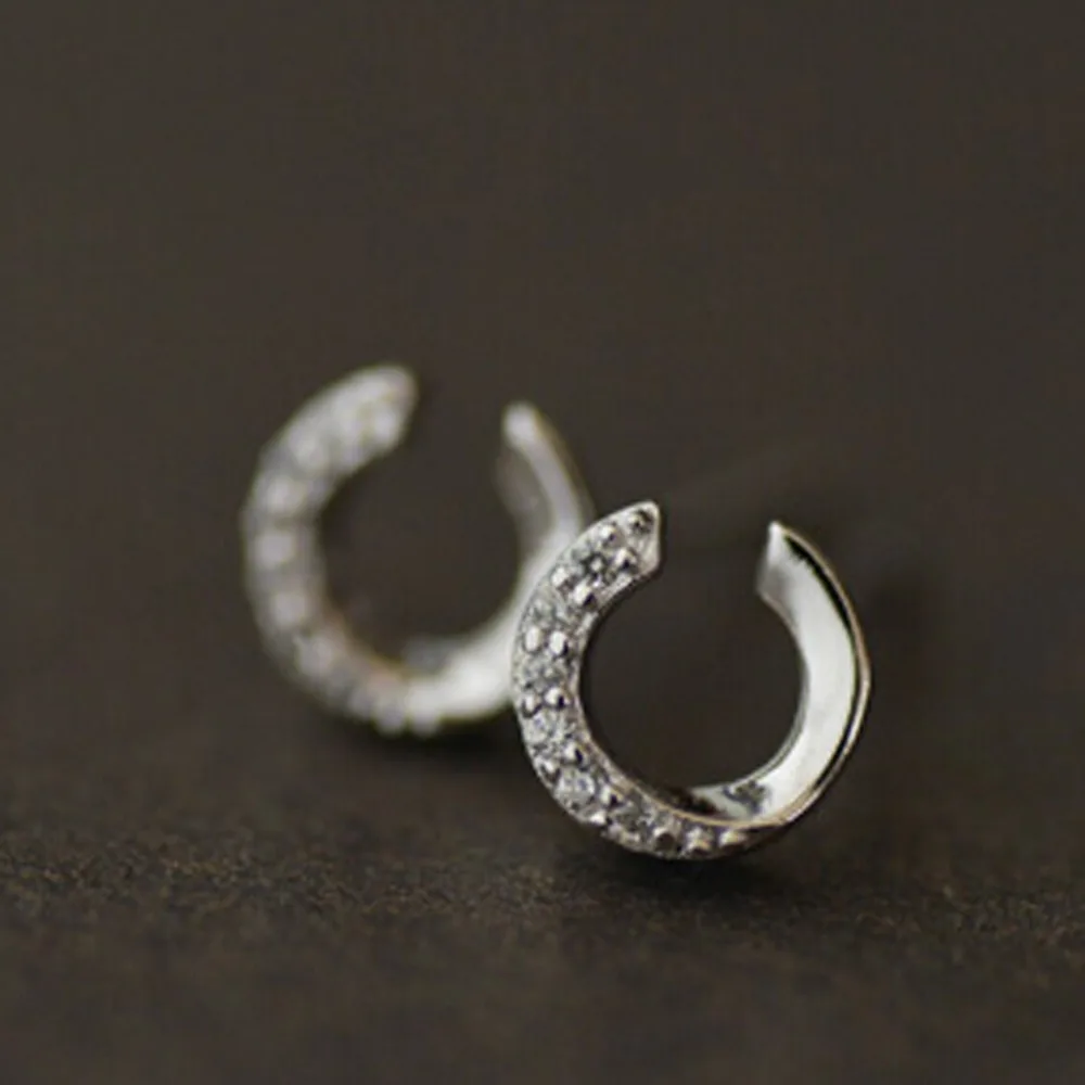 925 Sterling Silver Ring C Type Small Earrings Exquisite Wild 925 Sterling Silver Ring C Type Small Earrings Exquisite Wild Temperament In Stud From Jewelry Accessories On Aliexpress Alibaba Group