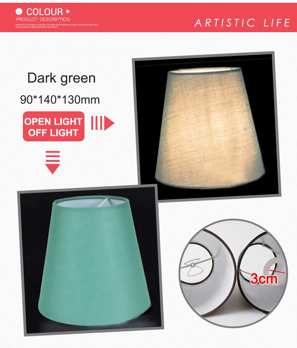 cristal lâmpada parede sombra luz abajur 90*140*130mm