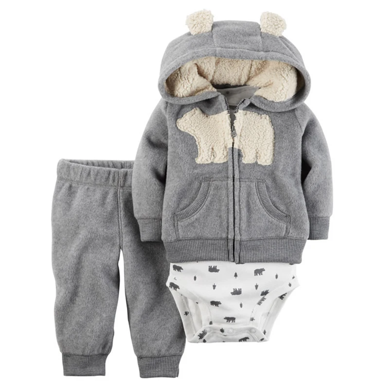 Najtaniej Kwiaty dziewczynek ubrania 3 sztuki zestawów zestawy ubrań dla dzieci dorywczo zima wiosna niemowląt chłopców body zestaw nowy kostium dla malucha