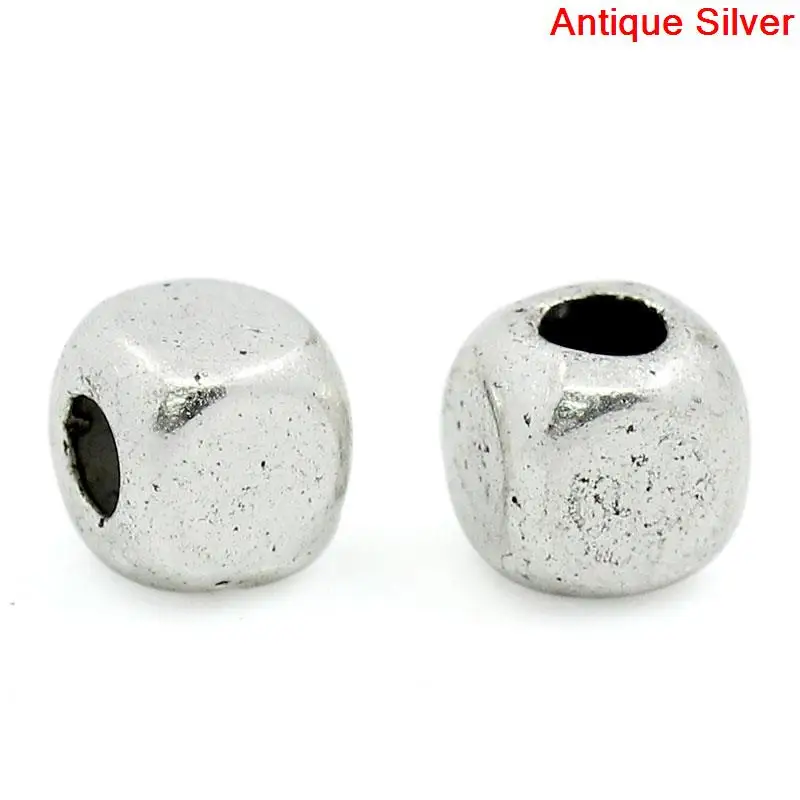 DoreenBeads Spacer Beads Cube серебряный цвет 4x4 мм 200 шт (B22202) yiwu|jewelry making jump rings|jewelry hangtagsjewelry 10k |