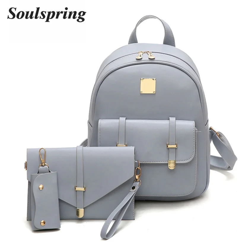 Fashion Composite Bag Pu Leather Backpack 3 fashion composite bag pu leather backpack 3