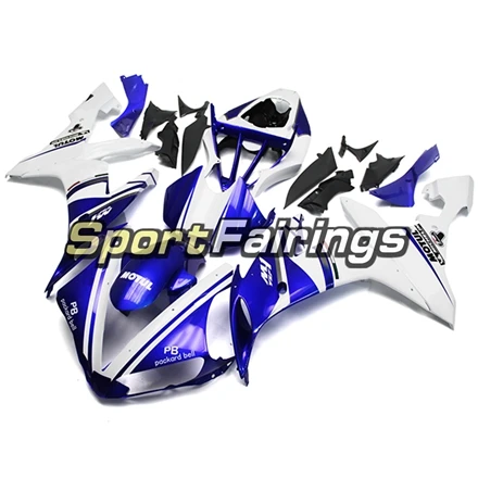 Полный обтекатели для Yamaha YZF1000 R12004 2005 2006 YZF-R1 ABS Пластик мотоцикл обтекатель комплект капот доктор блеск белого и синего цвета